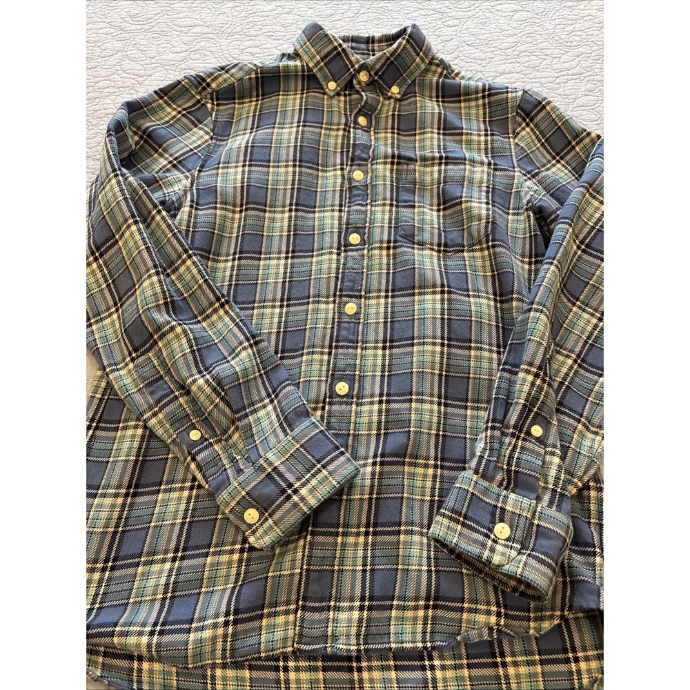 Vineyard Vines Men's Small Midweight Twill Plaid Shirt Blue